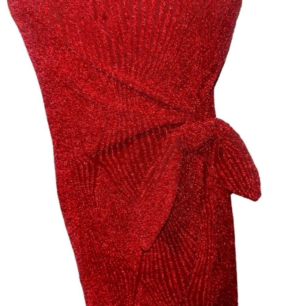 Lily Rose Knotted Side Wrap Bodycon Dress - Picture 3 of 4